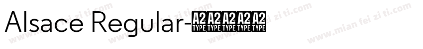 Alsace Regular字体转换